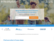 Tablet Screenshot of healthplans.com